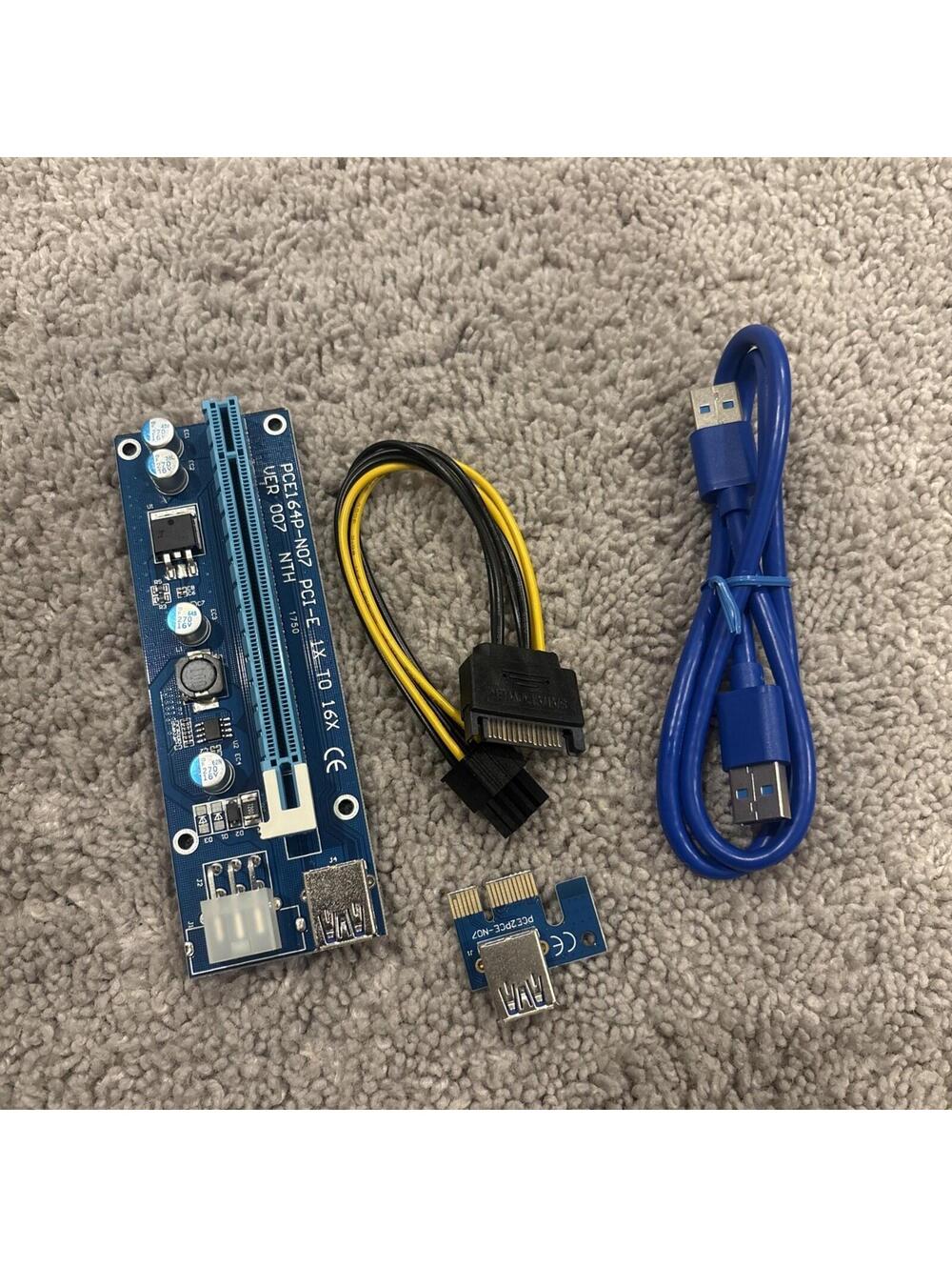 GPU Riser PCE164P-N03 VER006c PCI-E 1X TO 16X Adapter